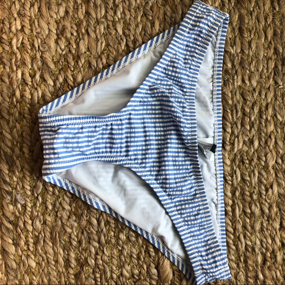 J crew searsucker bikini bottoms